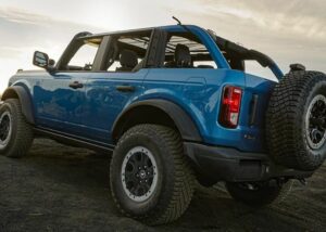 Blue Ford Bronco Off-Road Features